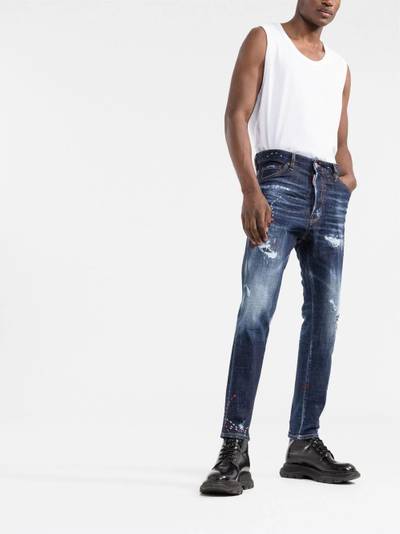 DSQUARED2 ripped slim-fit jeans outlook