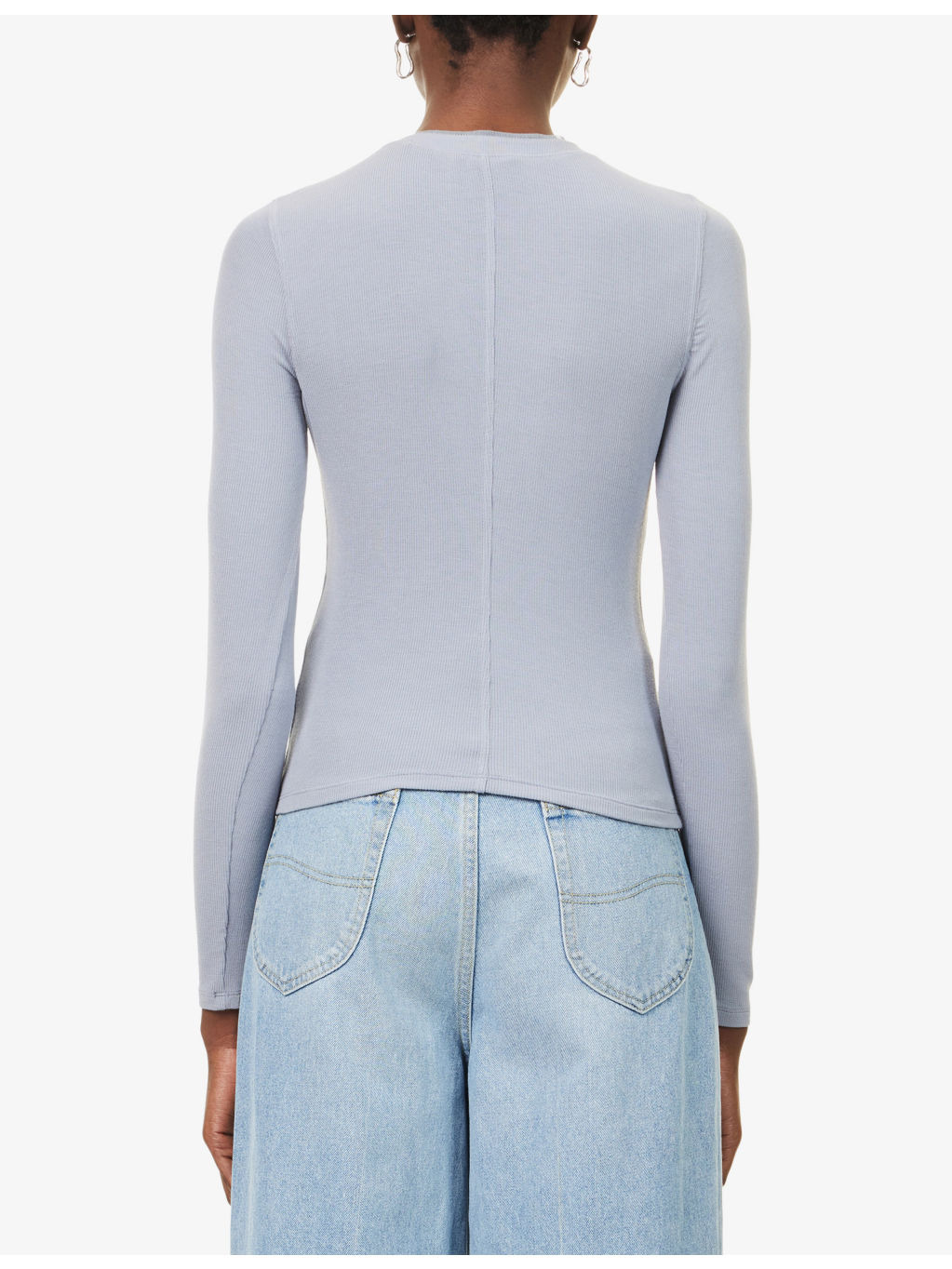 The Henley Ribbed Modal-Jersey Top - 4