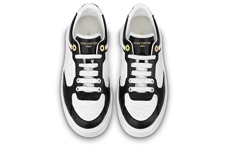 (WMNS) LOUIS VUITTON Time Out Sneakers 'White Mini monogram Black' 1ABUSJ - 3