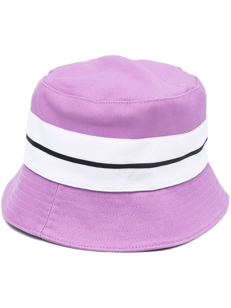 striped-trim bucket hat 1