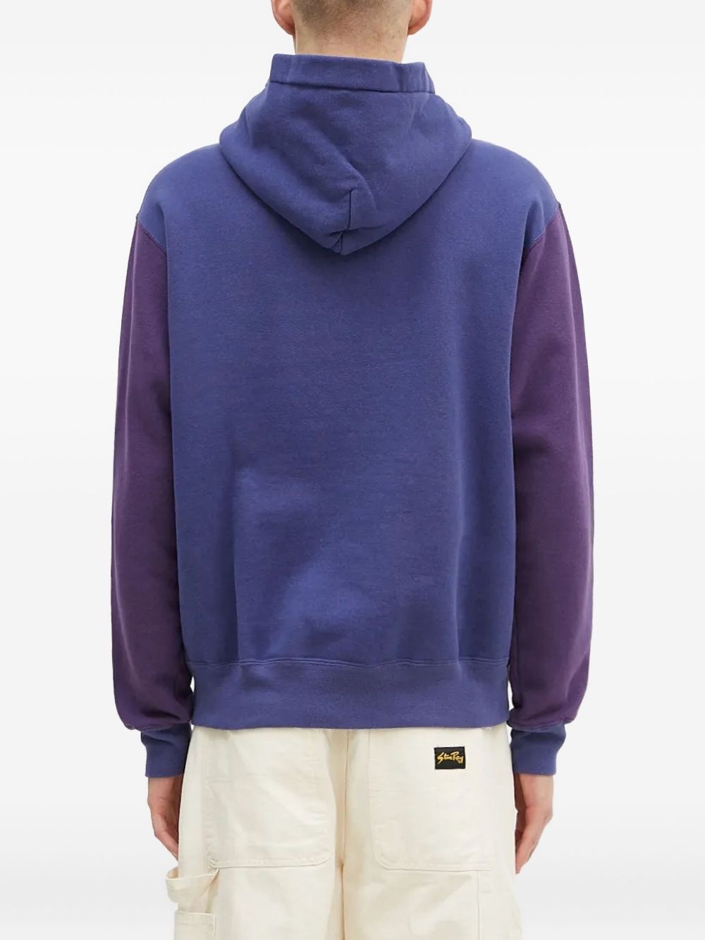 heart-print two-tone hoodie - 3