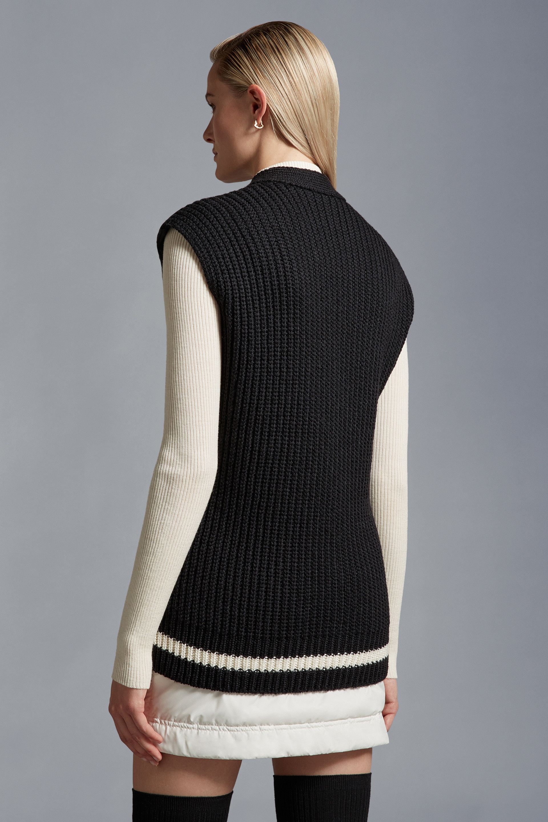 Padded Wool Vest - 5
