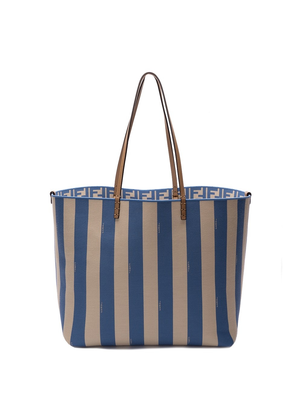 FENDI `Roll` Large Shopping Bag | spinnaker | REVERSIBLE