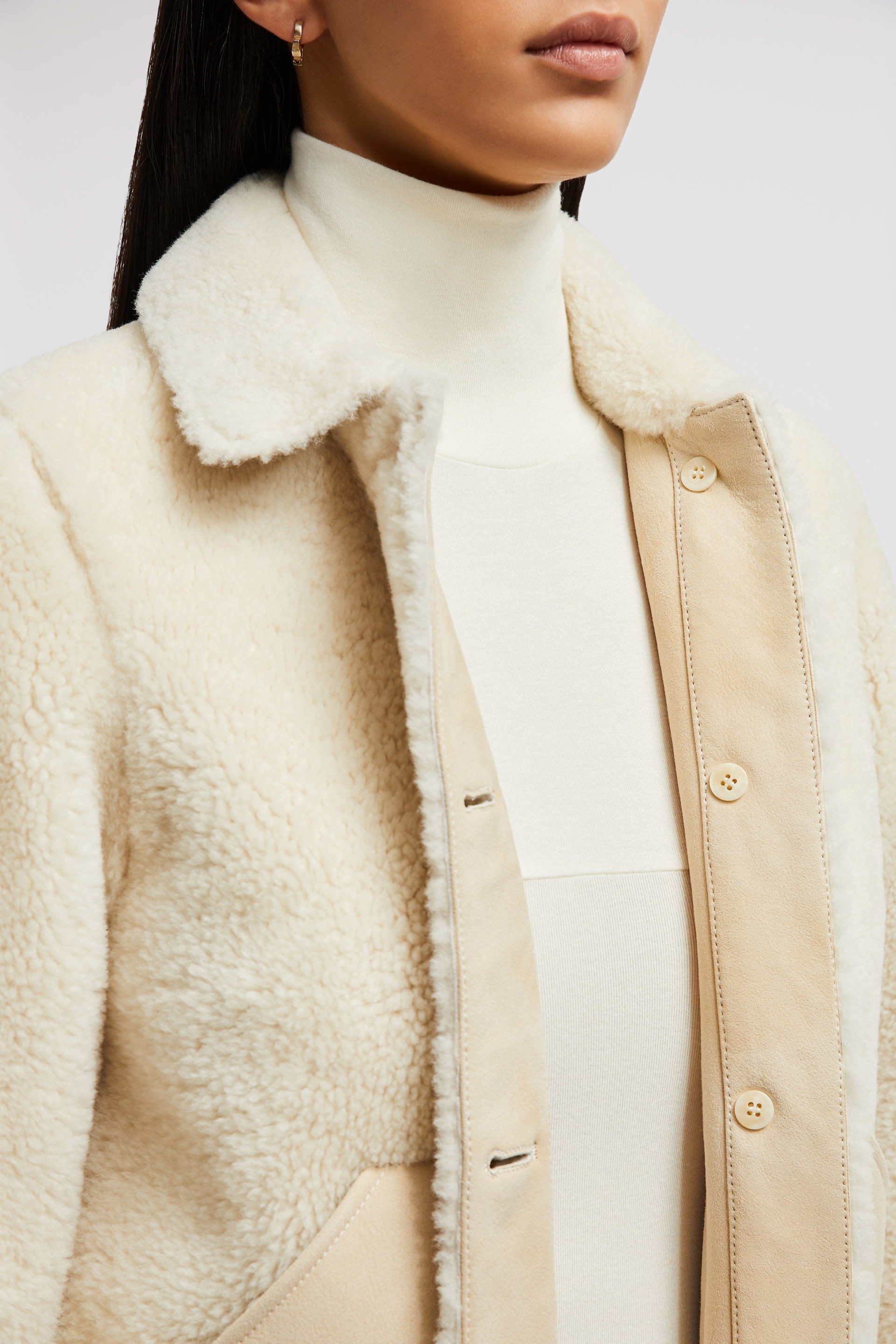 Akebie Shearling Down Jacket - 7