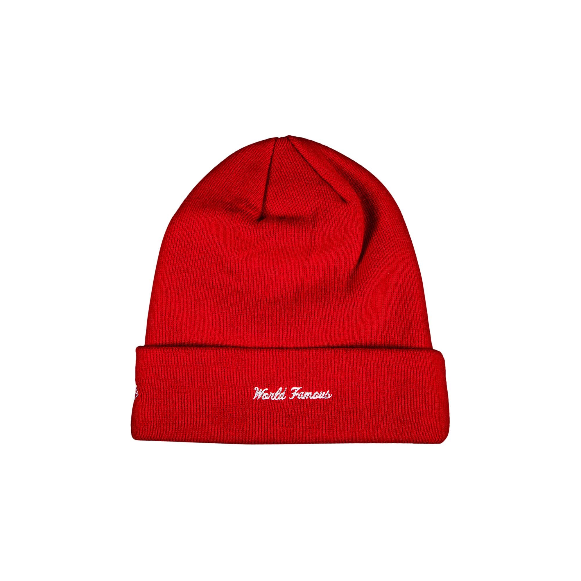 トップス Supreme Cross Box Logo & Beanie Supreme Supreme x New Era Cross Box Logo Beanie 'Red
