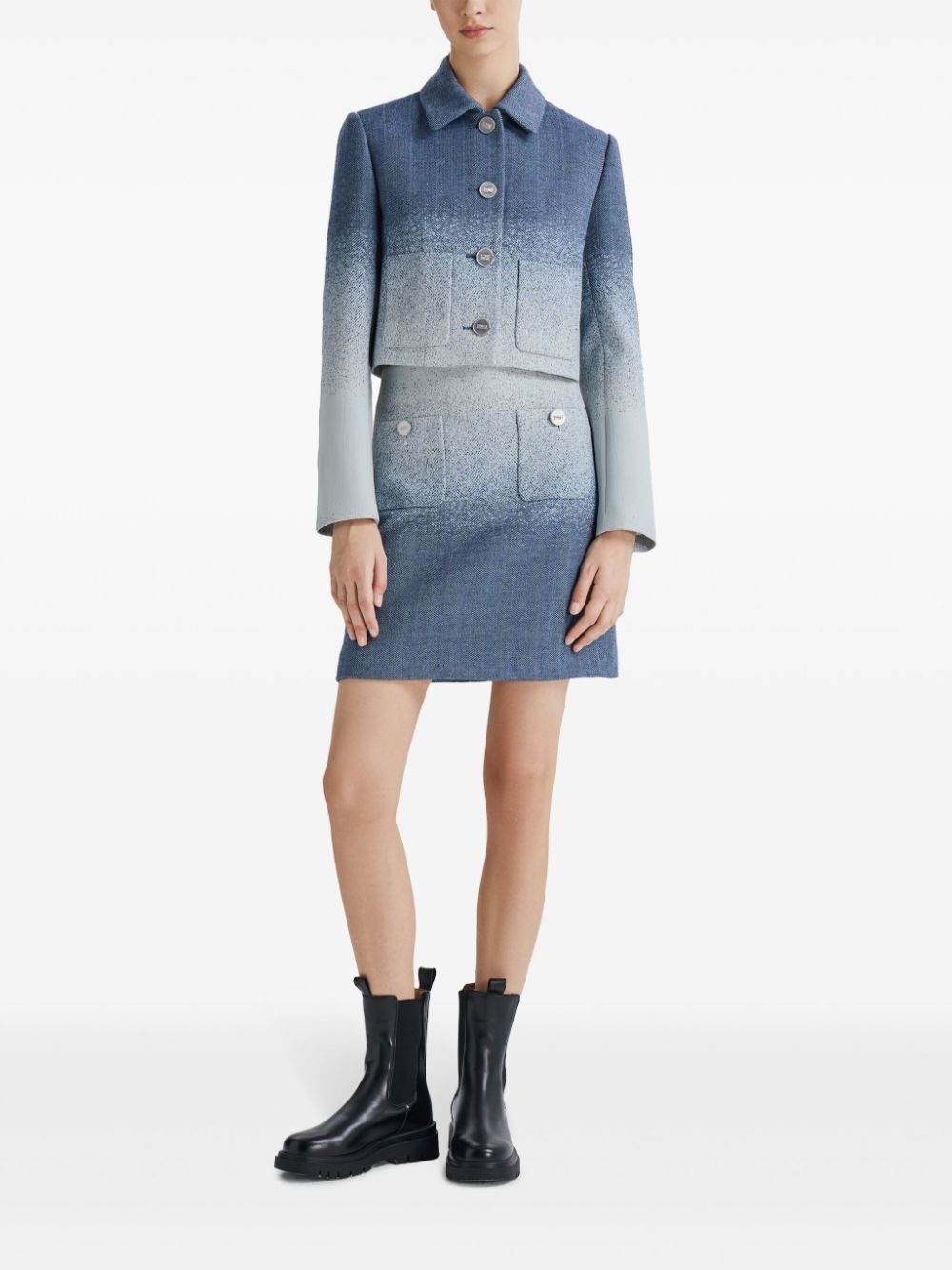 cropped jacket - 2
