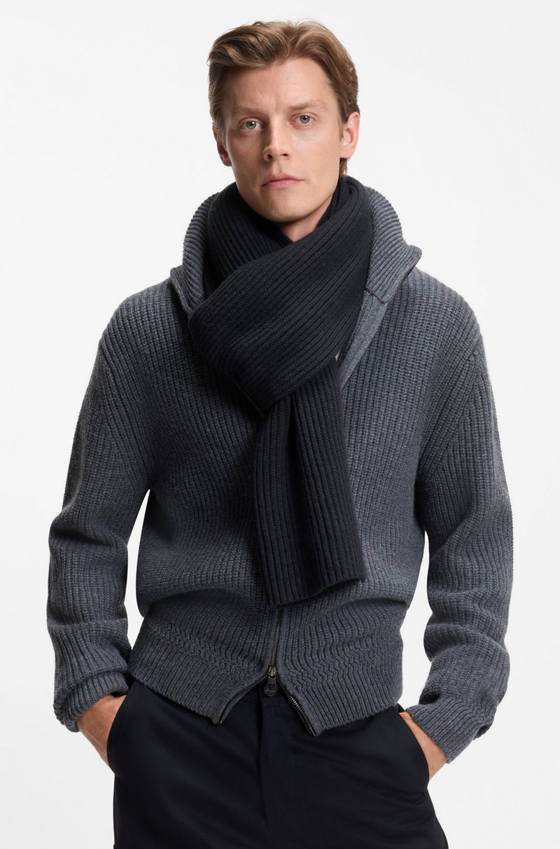 BECKHAM X BOSS SCARF IN VIRGIN WOOL AND CASHMERE 3