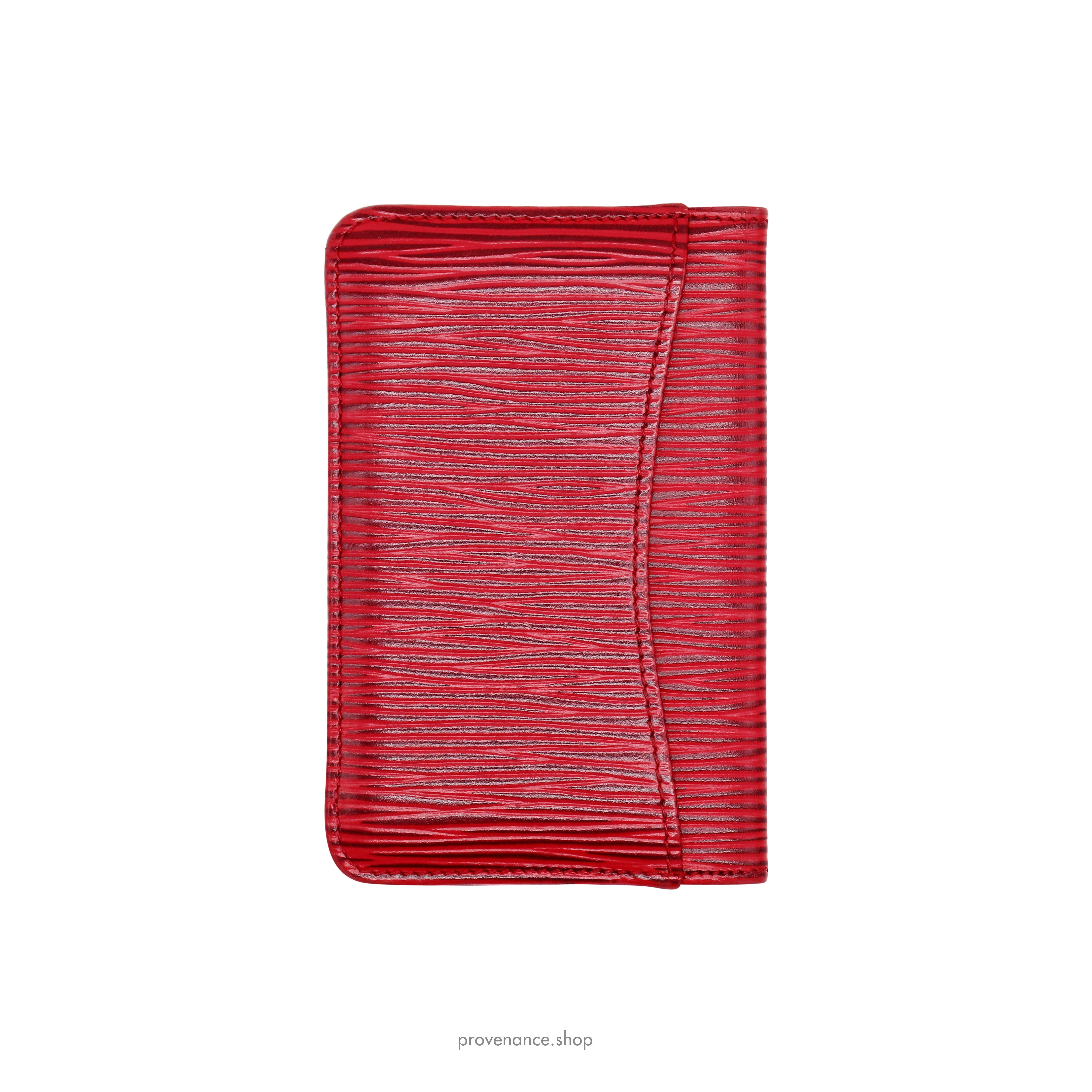 Louis Vuitton Pocket Organizer Wallet - Red Epi Leather - 3