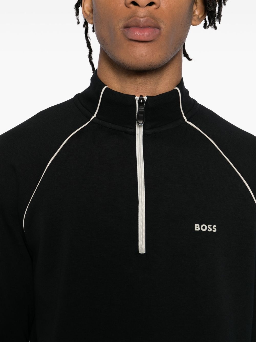 zip-neck sweatshirt - 5