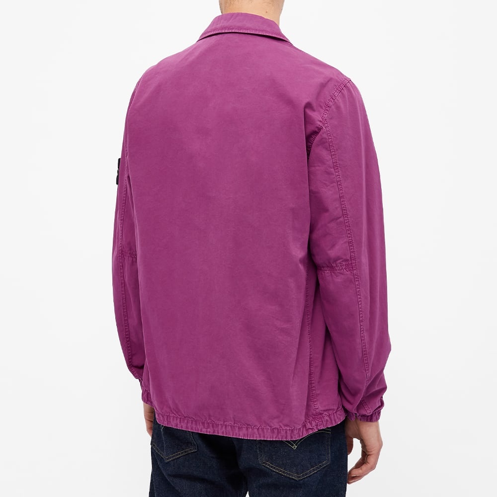 Stone Island 2 Pocket Brushed Cotton Shirt Jacket - 6