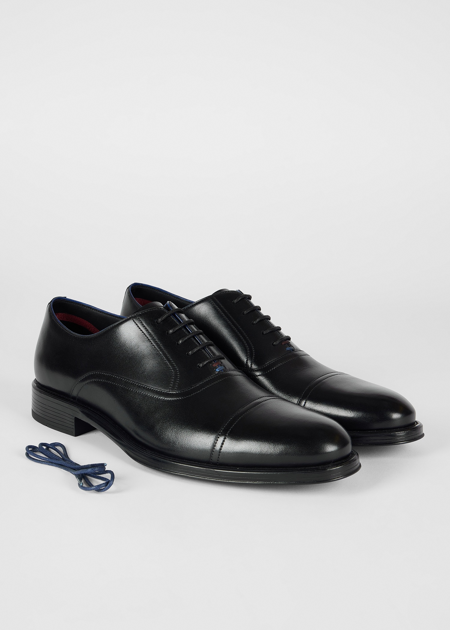 Black Leather 'Timothy' Shoes - 4