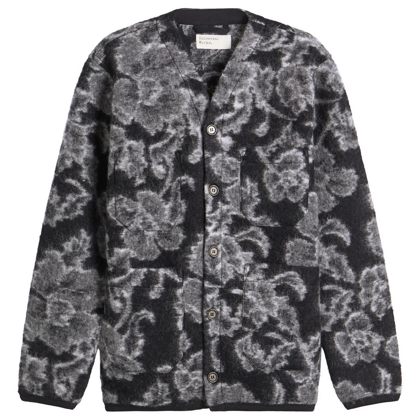 Universal Works Flower Fleece Cardigan - 1