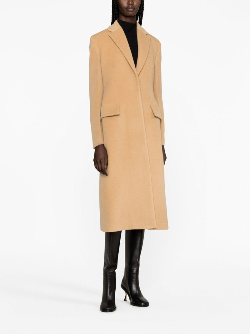 Jil Sander virgin-wool single-breasted coat outlook