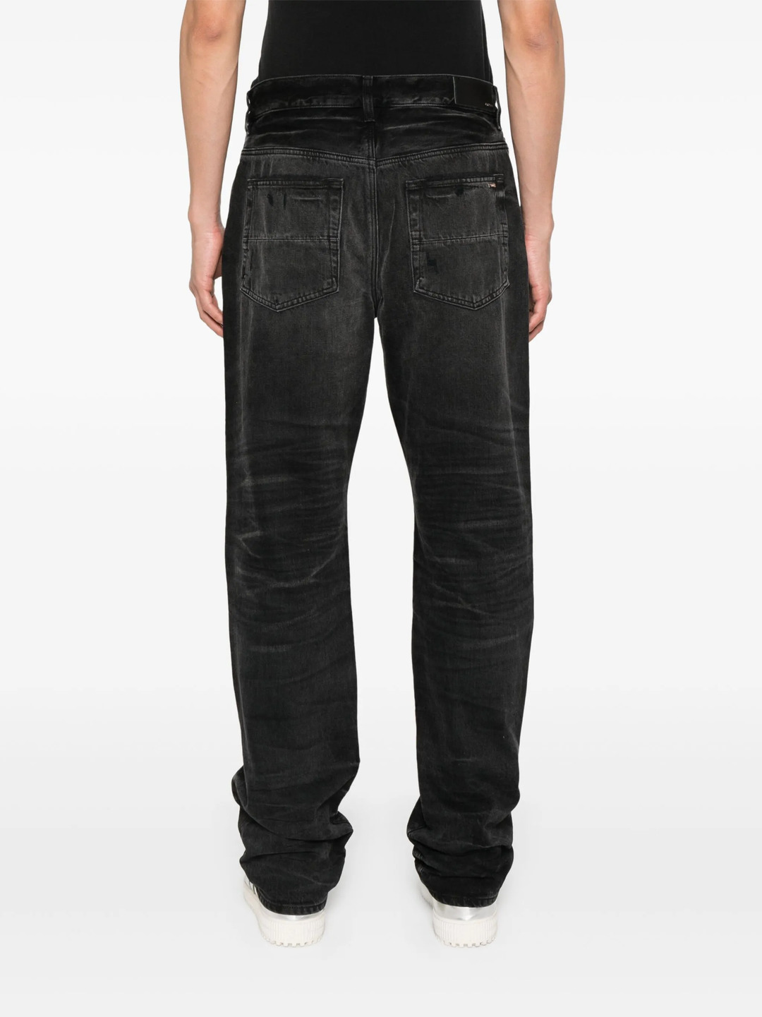 Leather Straight MX1 Jeans - 4