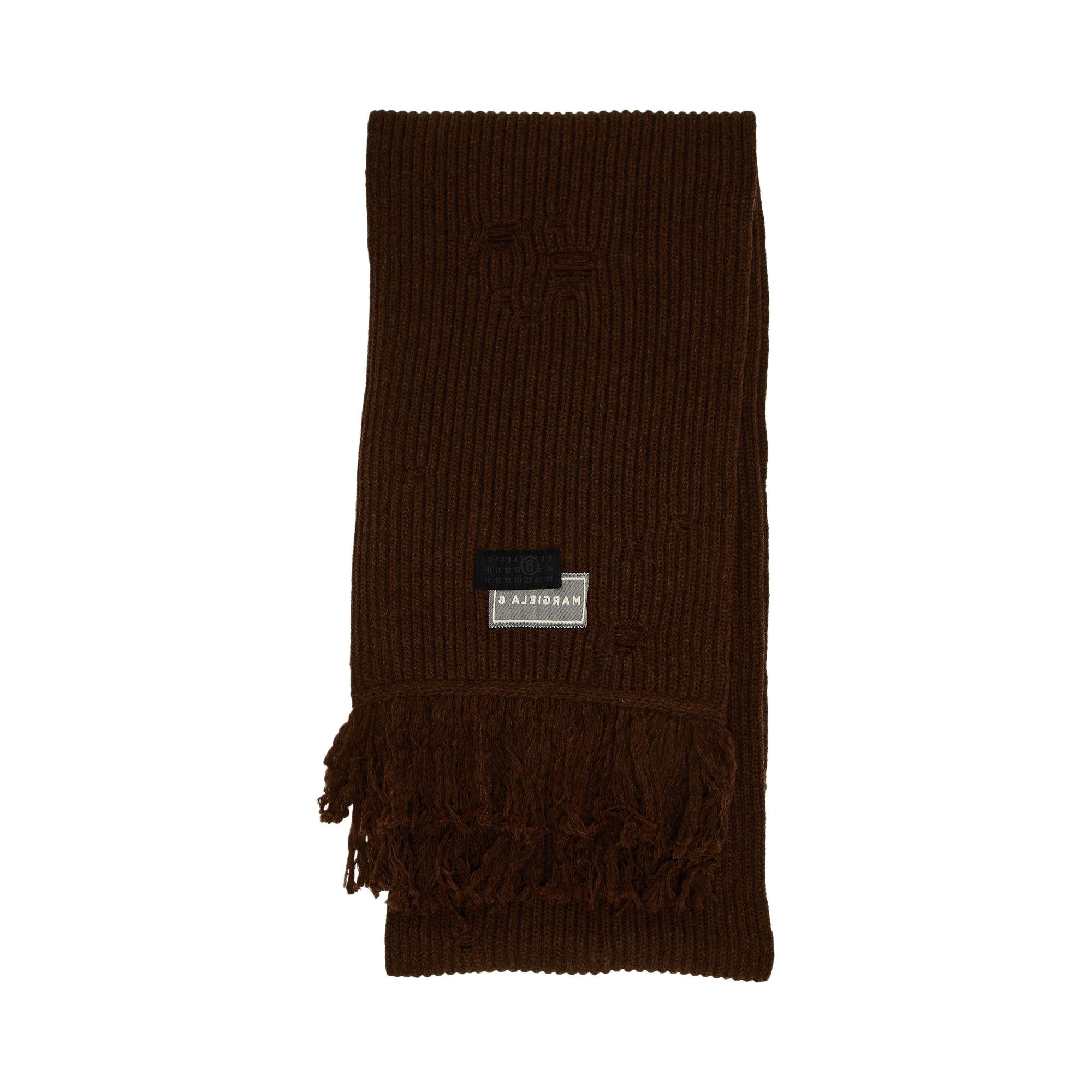 MM6 Maison Margiela Scarf 'Brown Melange' - 2