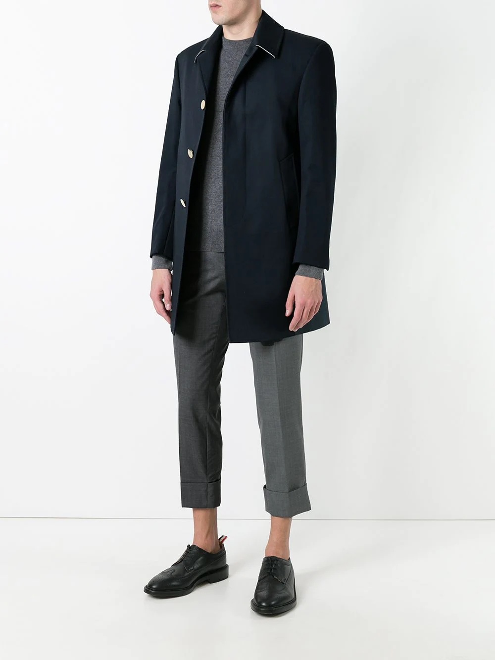 mac bal collar overcoat - 2