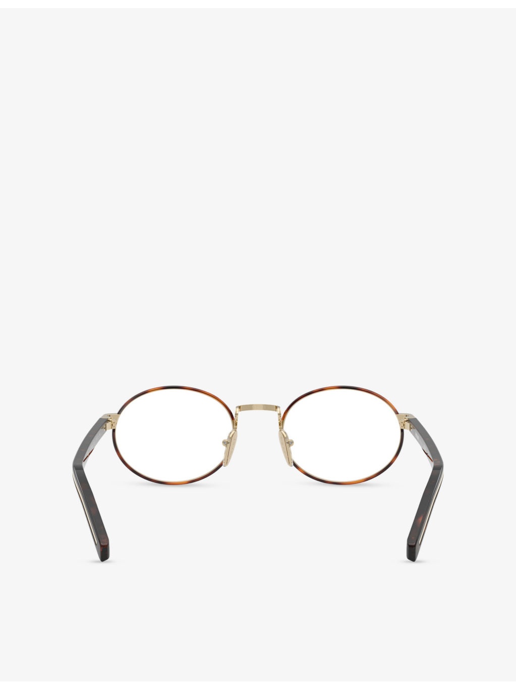 PR B55V Oval-Frame Metal Optical Glasses - 4