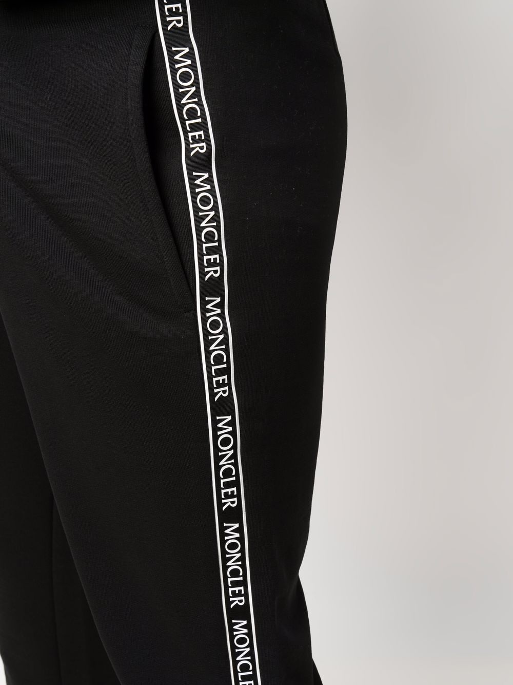 logo print track trousers - 5