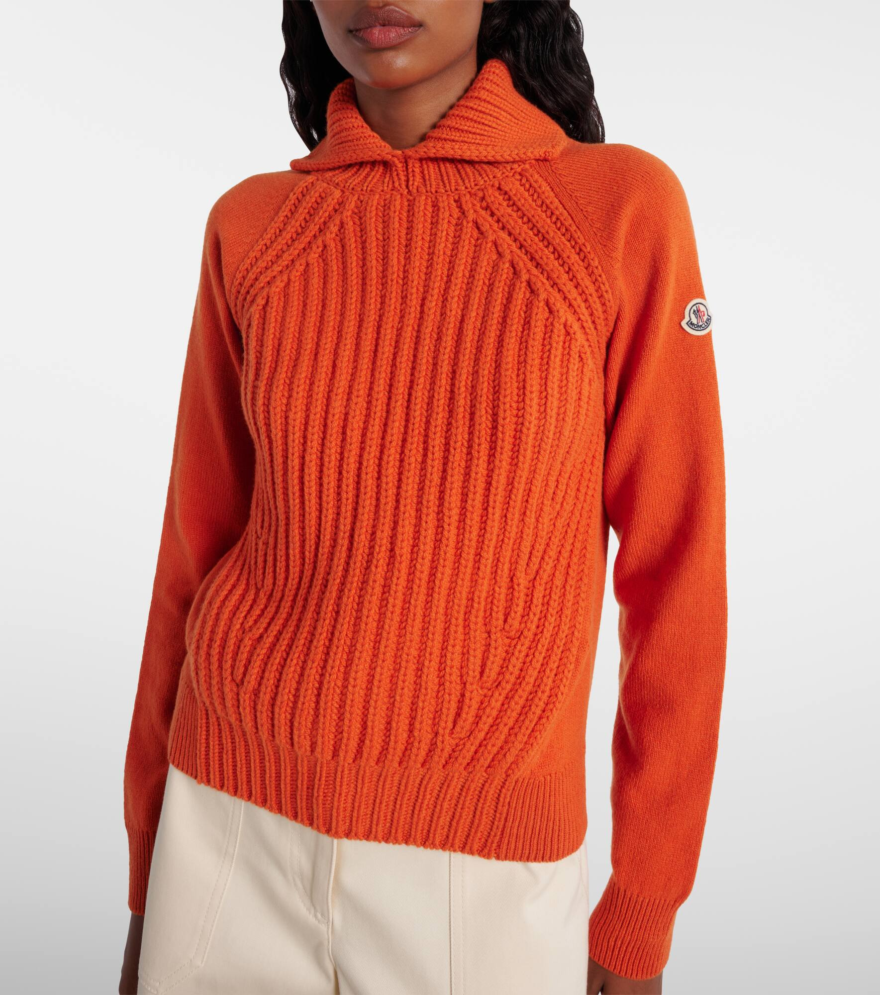 Ribbed-knit wool and cashmere sweater - 6