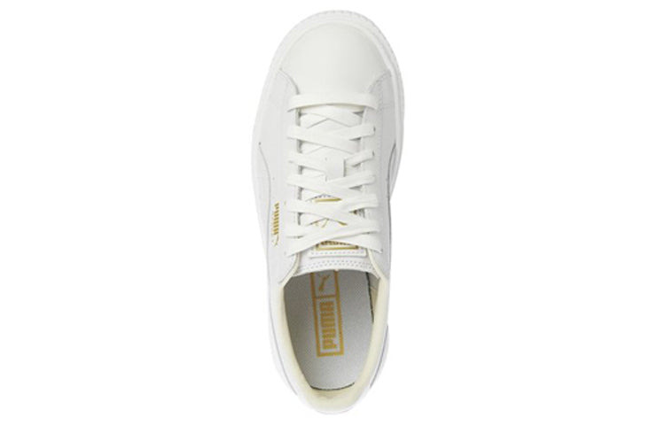 (WMNS) PUMA Basket Platform Core 'White Gold' 364040-04 - 4