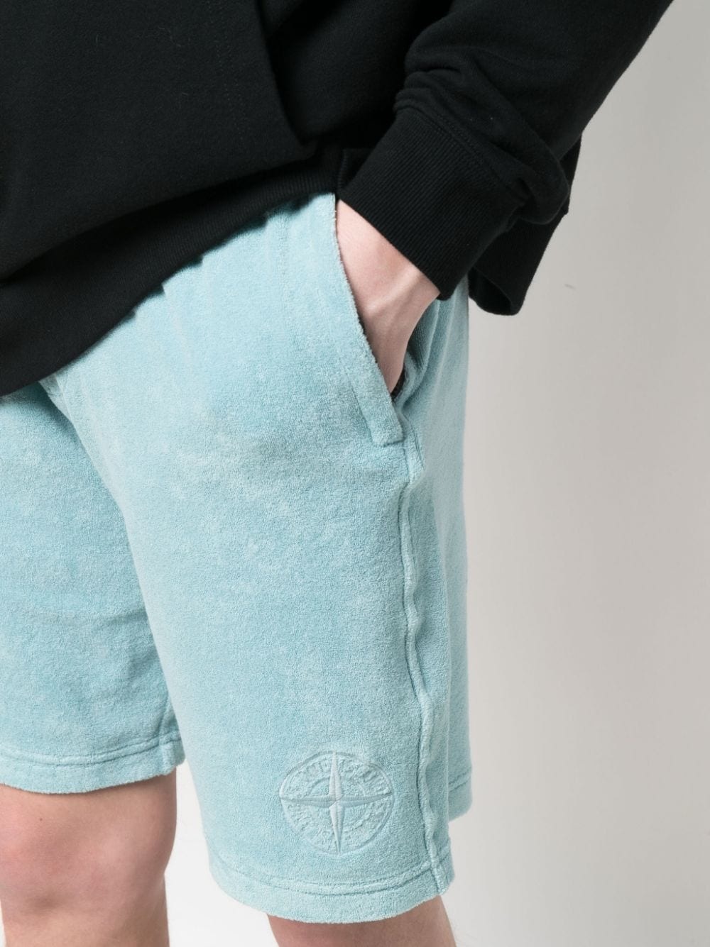 logo-waistband terry-cloth shorts - 5