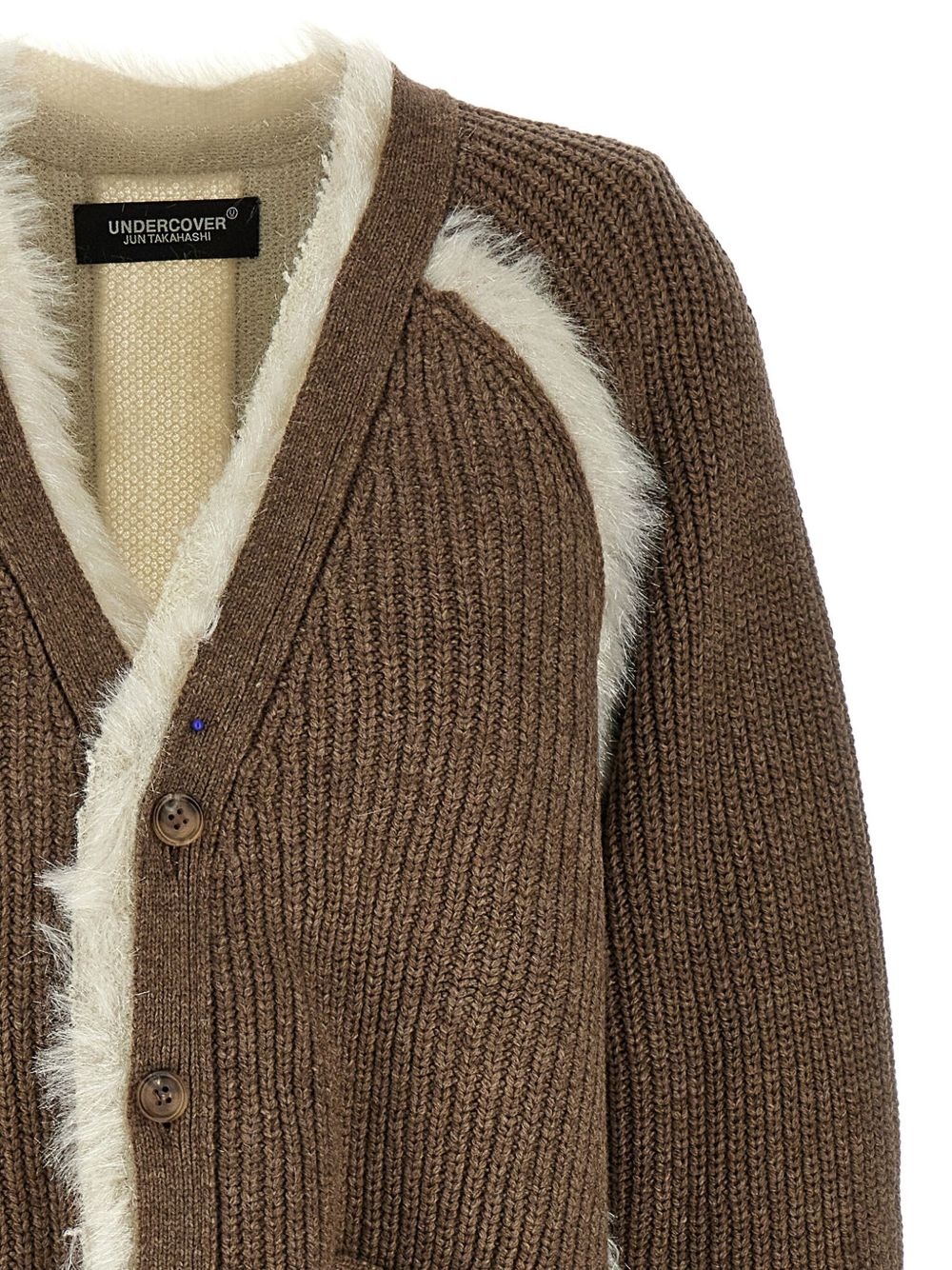 hybrid wool cardigan - 3