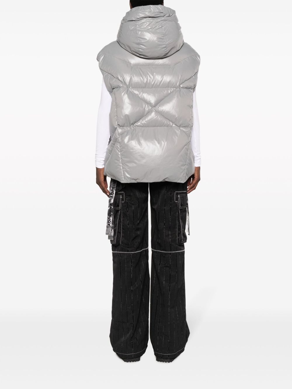 hooded padded gilet - 4