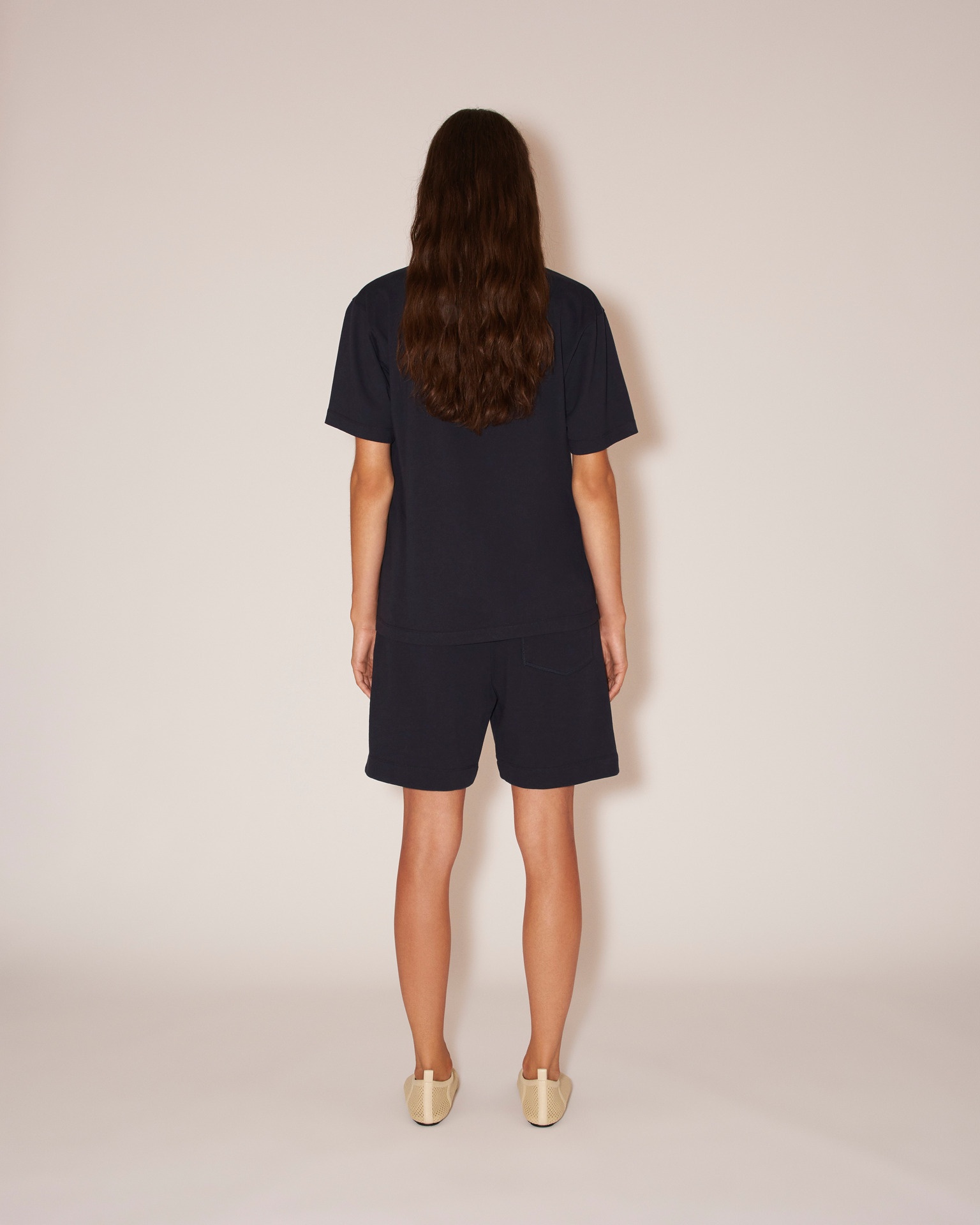 REECE - Organic jersey monogrammed t-shirt - Navy - 6