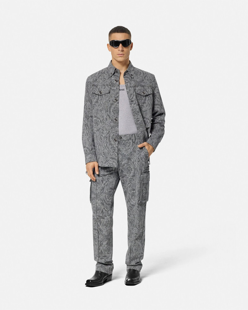 VERSACE Barocco Jacquard Cargo Pants outlook