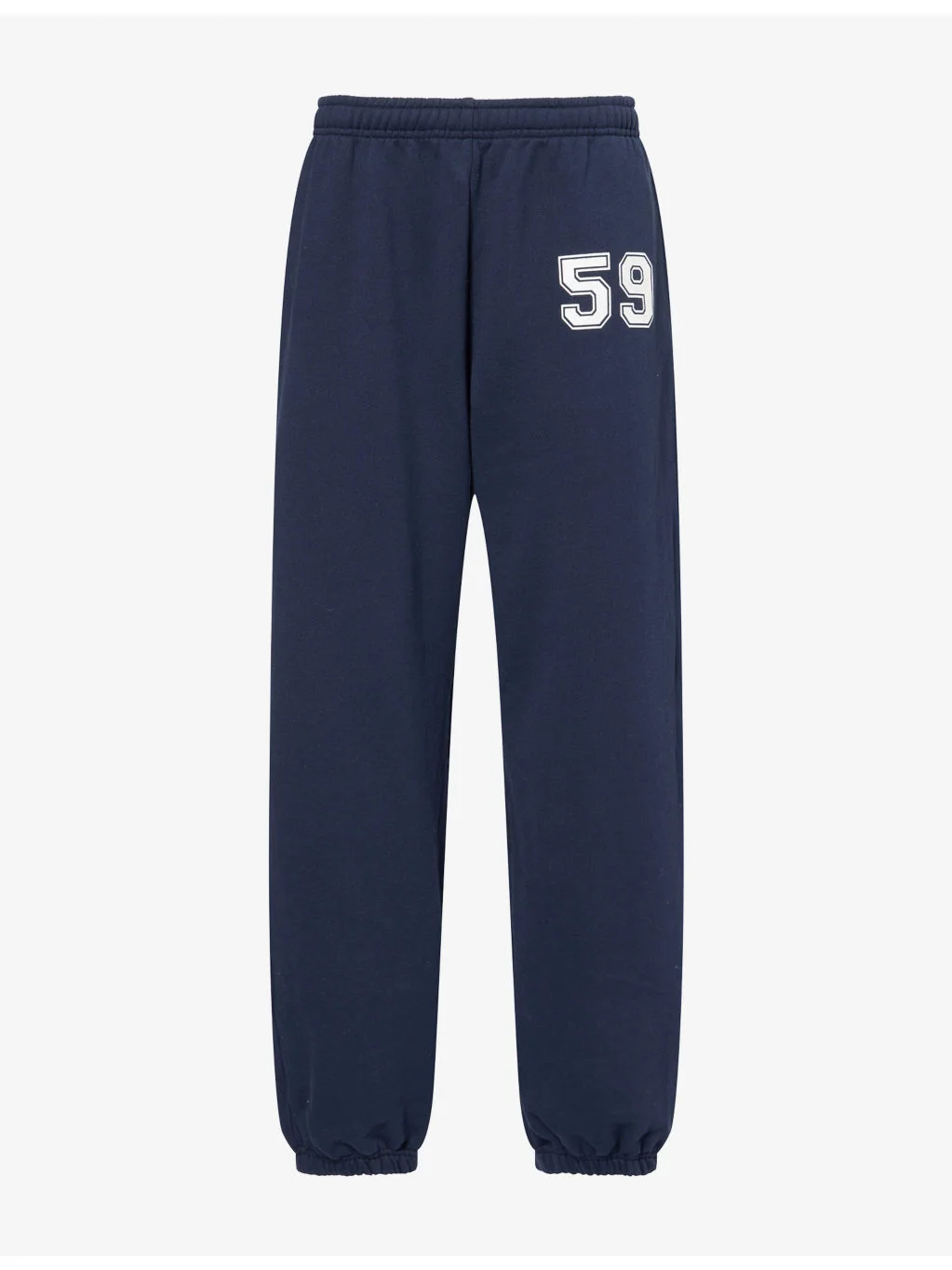 Serna French Terry Cotton-Jersey Jogging Bottoms - 1