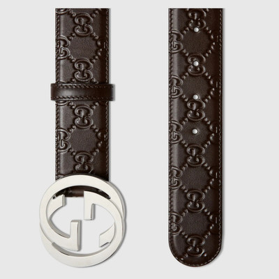 GUCCI Gucci Signature leather belt outlook