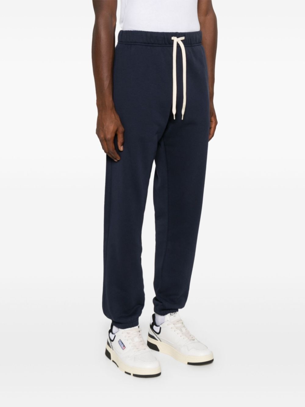 logo-patch cotton track pants - 3