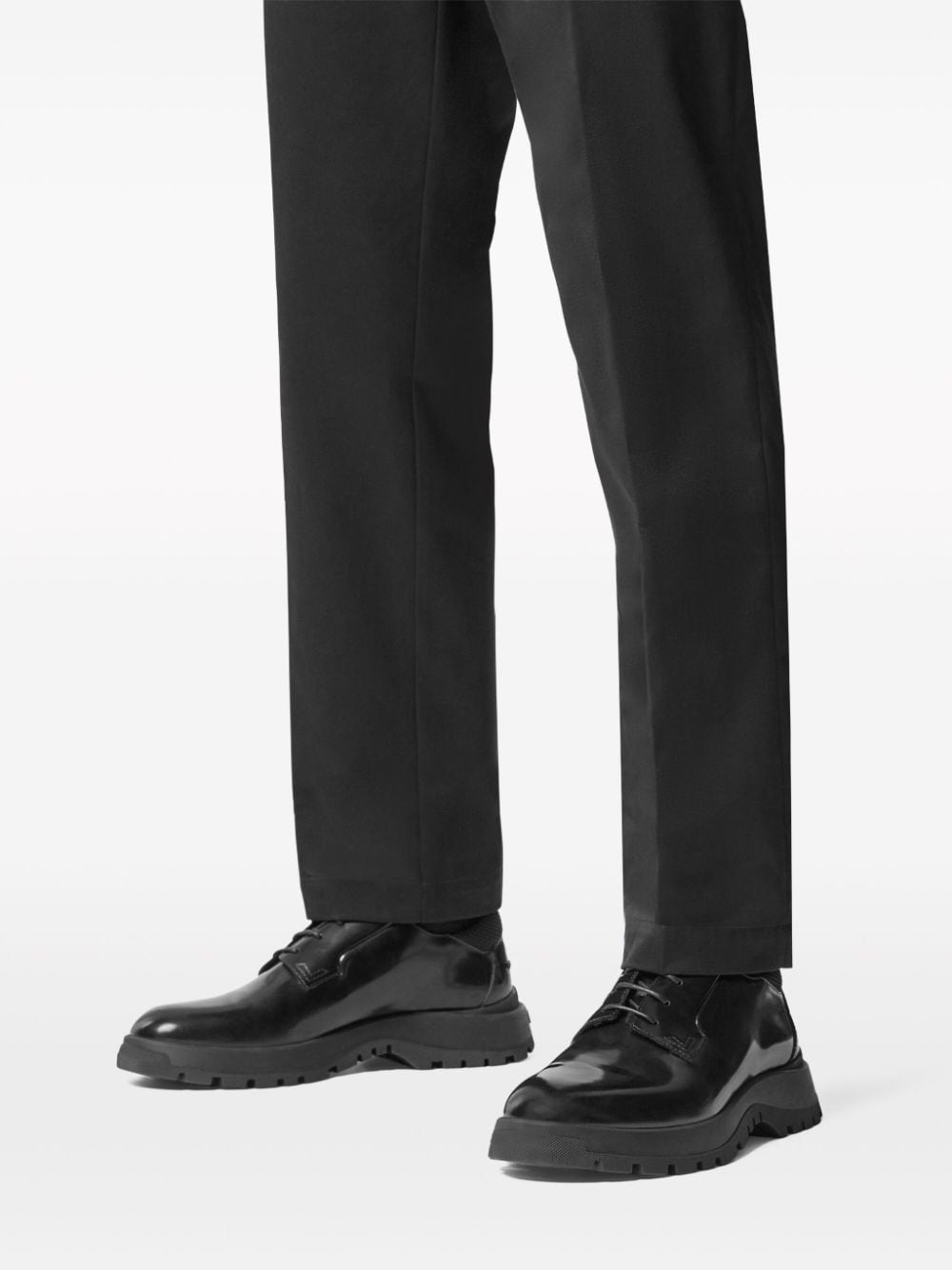 patent leather derby shoes - 4