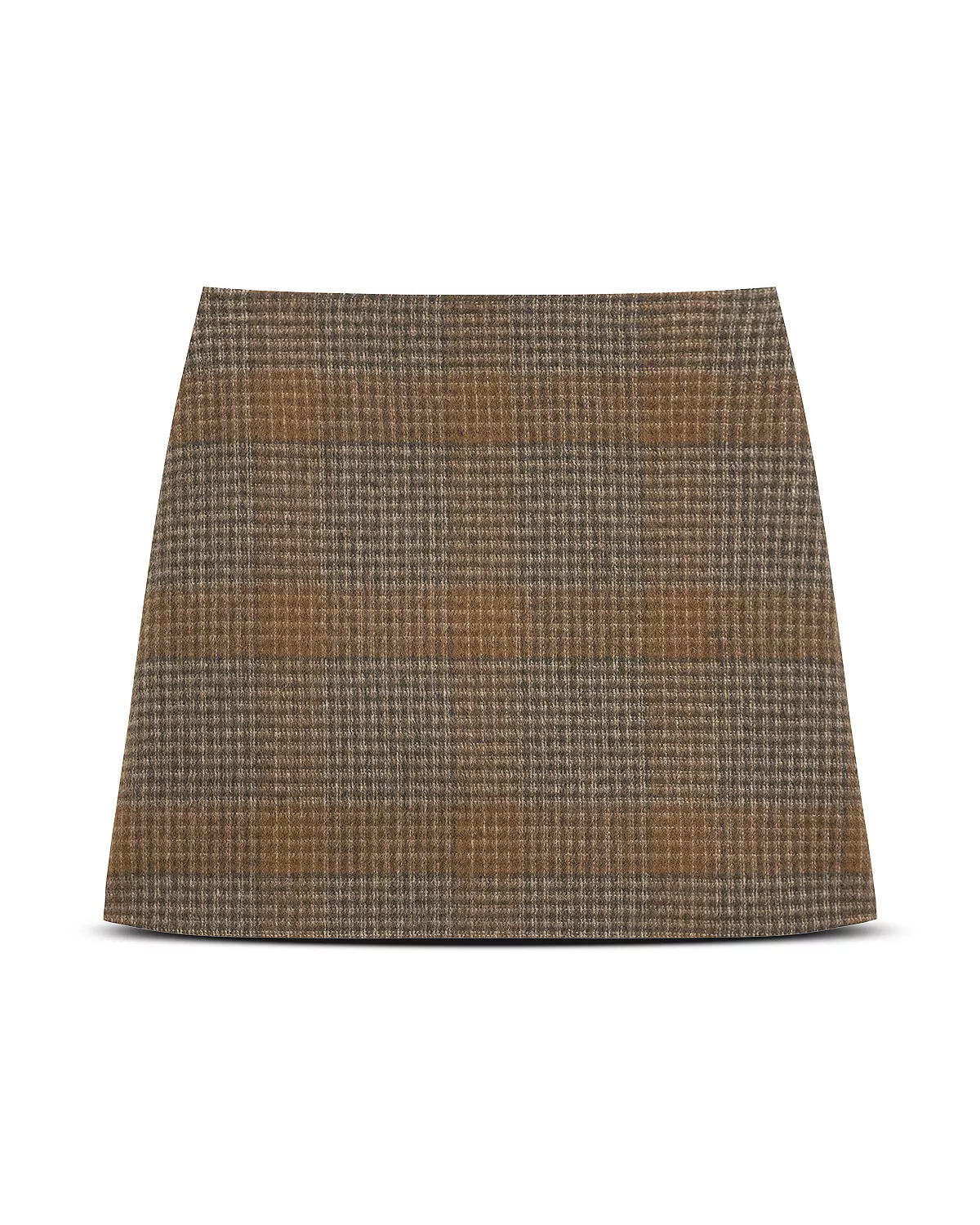 Wool & Cashmere Plaid Mini Skirt - 6