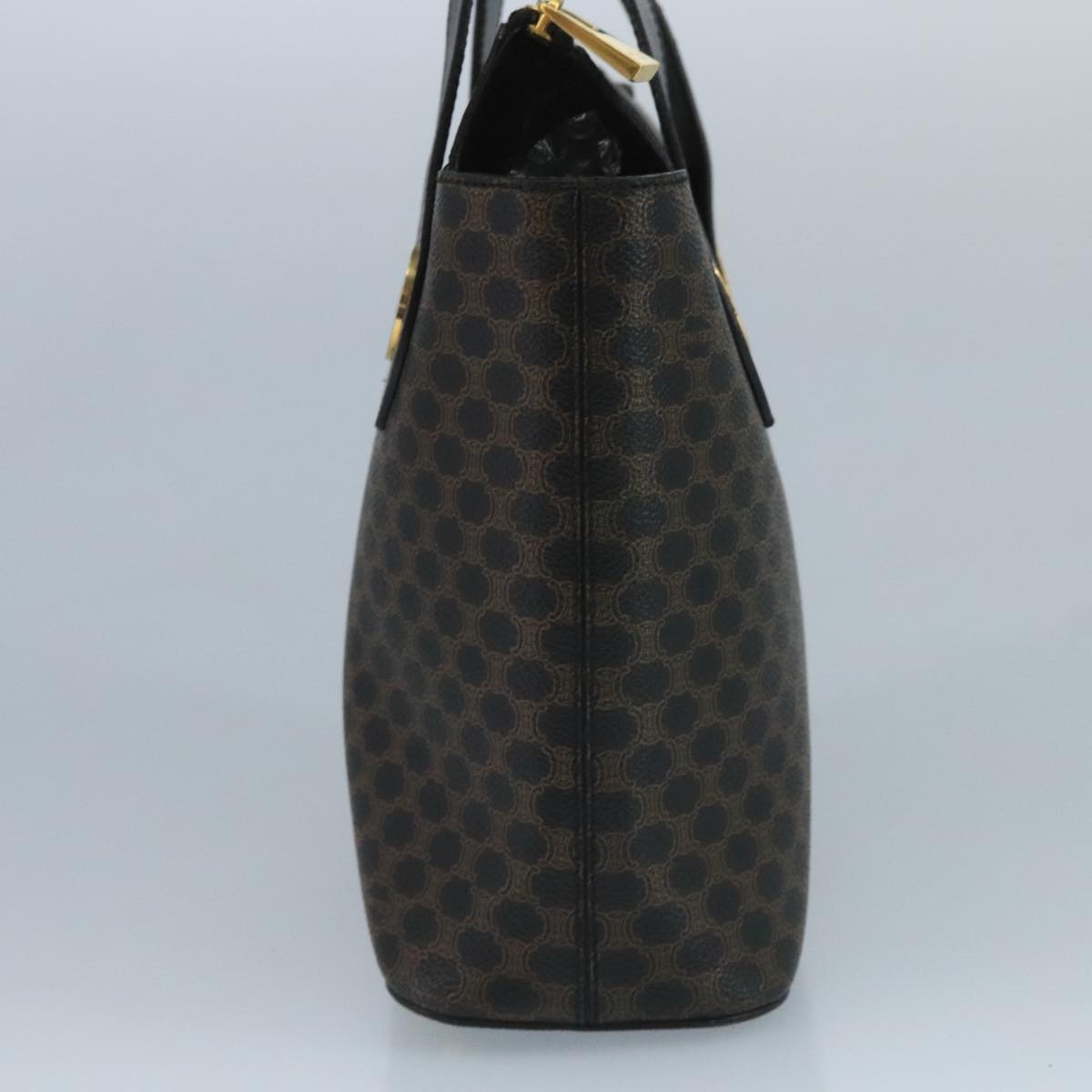 CELINE Macadam Canvas Hand Bag Pvc Black - 4