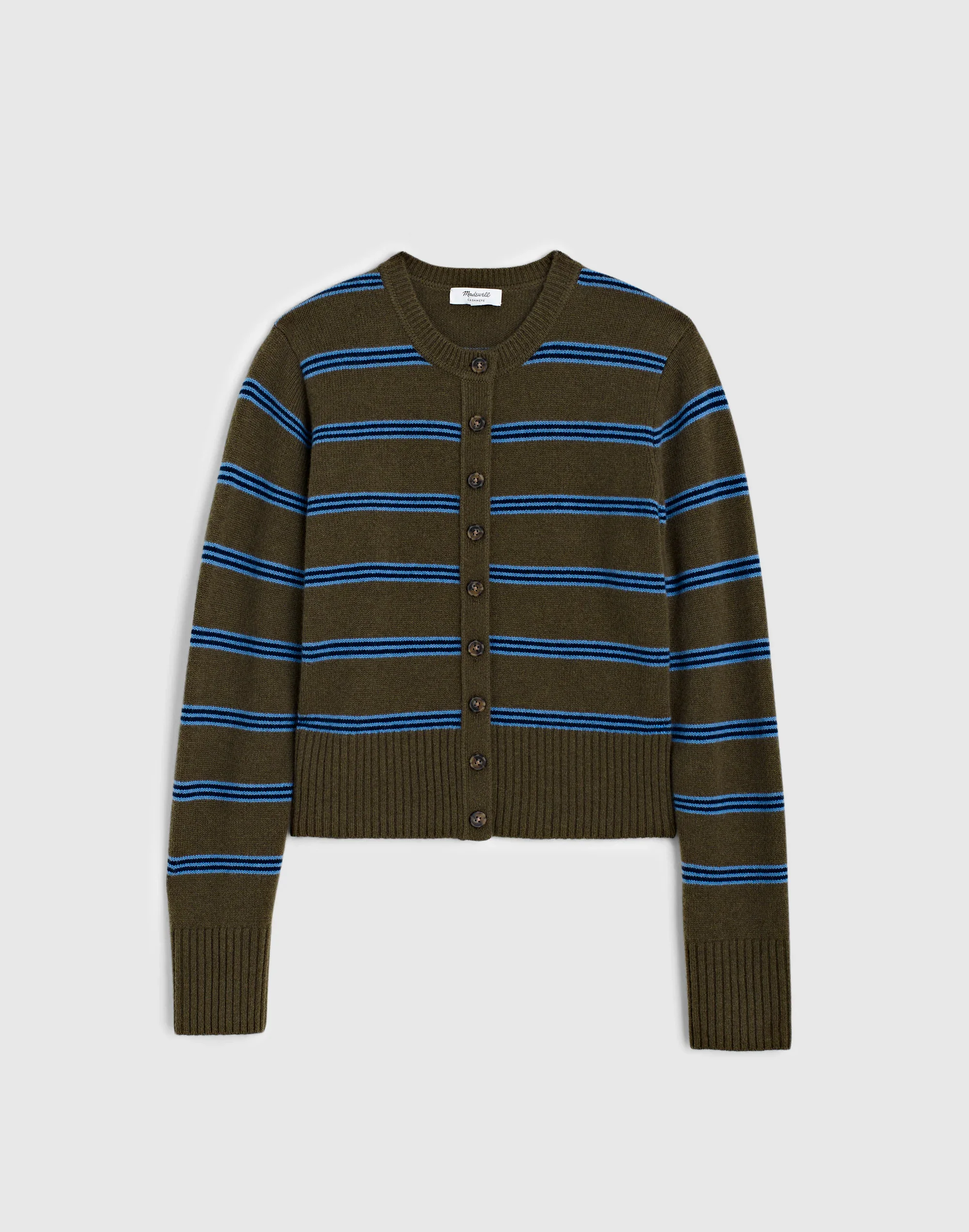 Crewneck Cardigan in 100% Cashmere - 1
