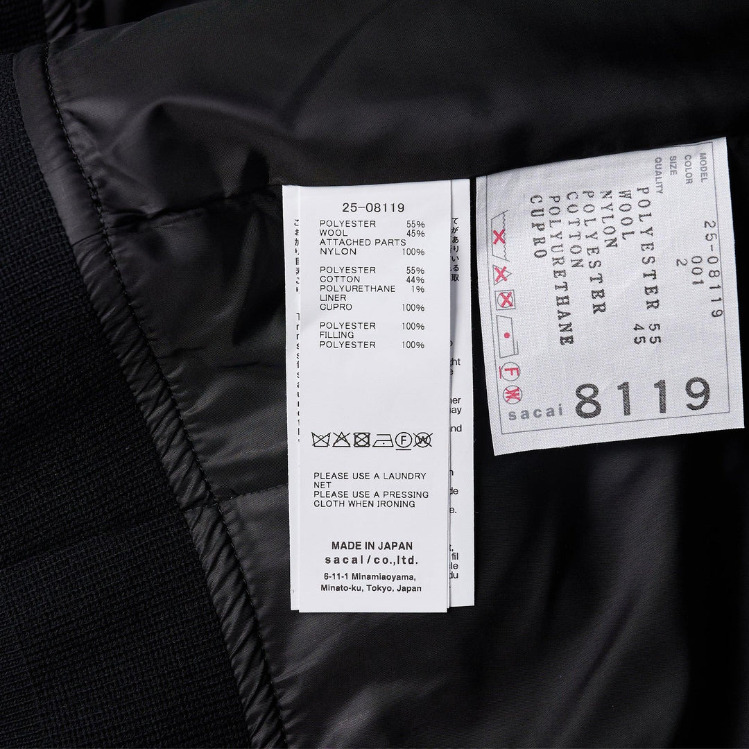 Stripe Doeskin X Nylon Twill Jacket - 3