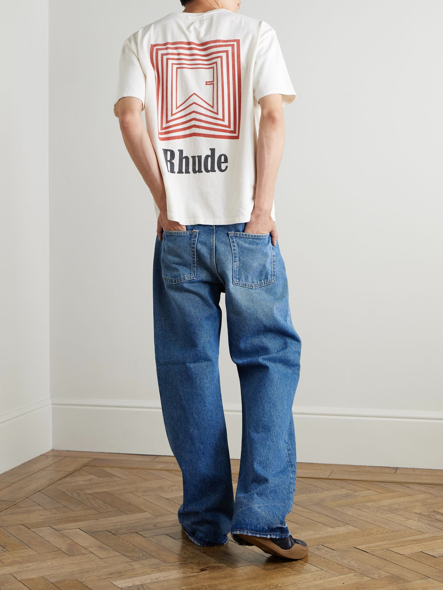 Logo-Print Cotton-Jersey T-Shirt White - 2