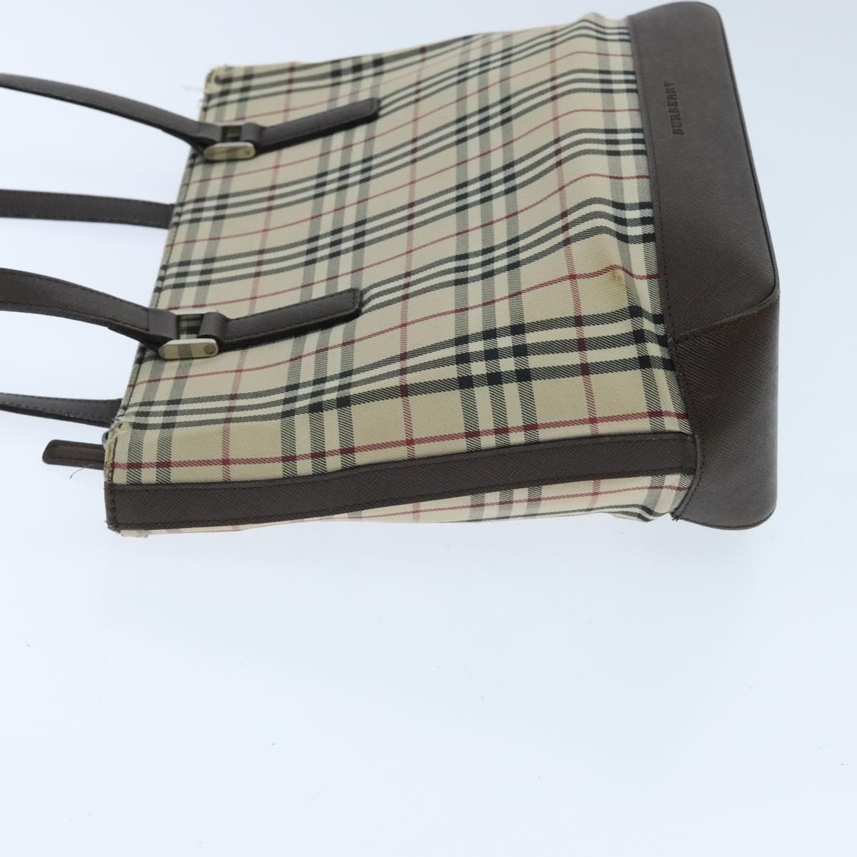 Burberry Nova Check Tote Bag Canvas Beige - 5