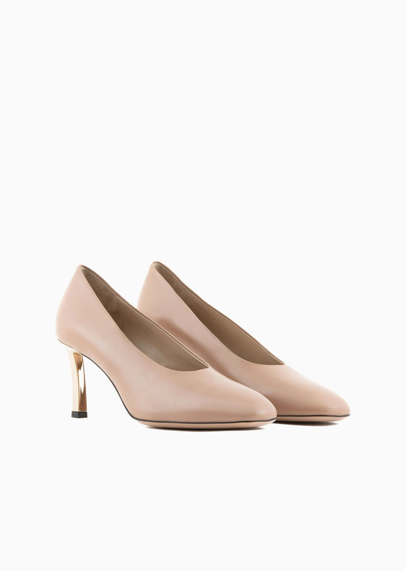 GIORGIO ARMANI Nappa leather court shoes outlook