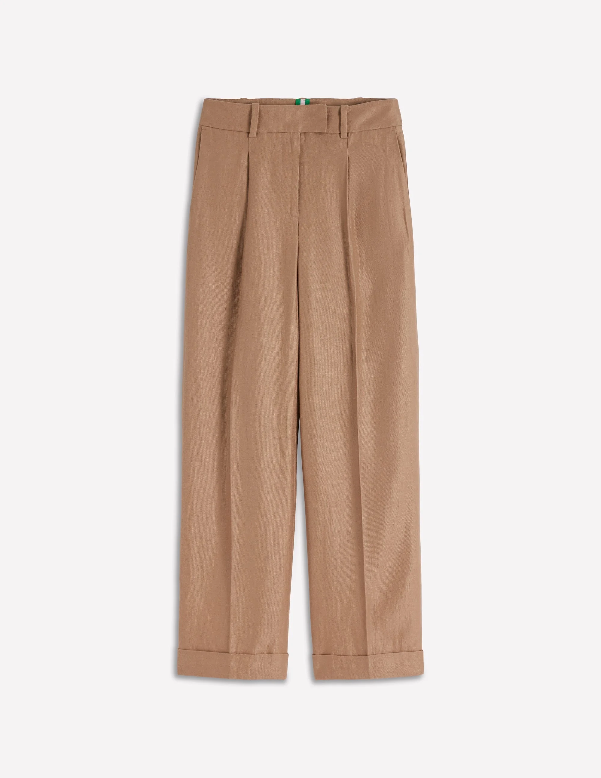 Chiswick Crop Linen Pants-Amphora - 1