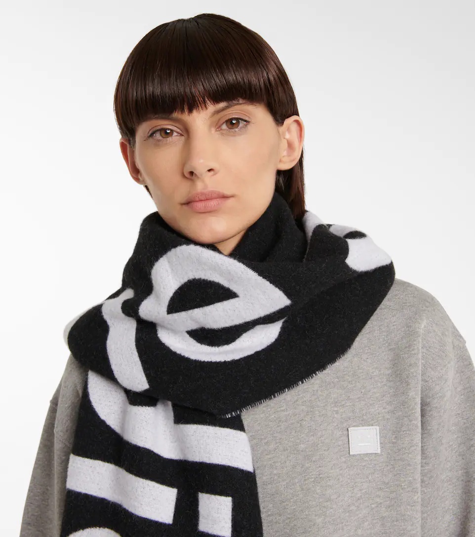 Toronty wool-blend jacquard scarf - 3
