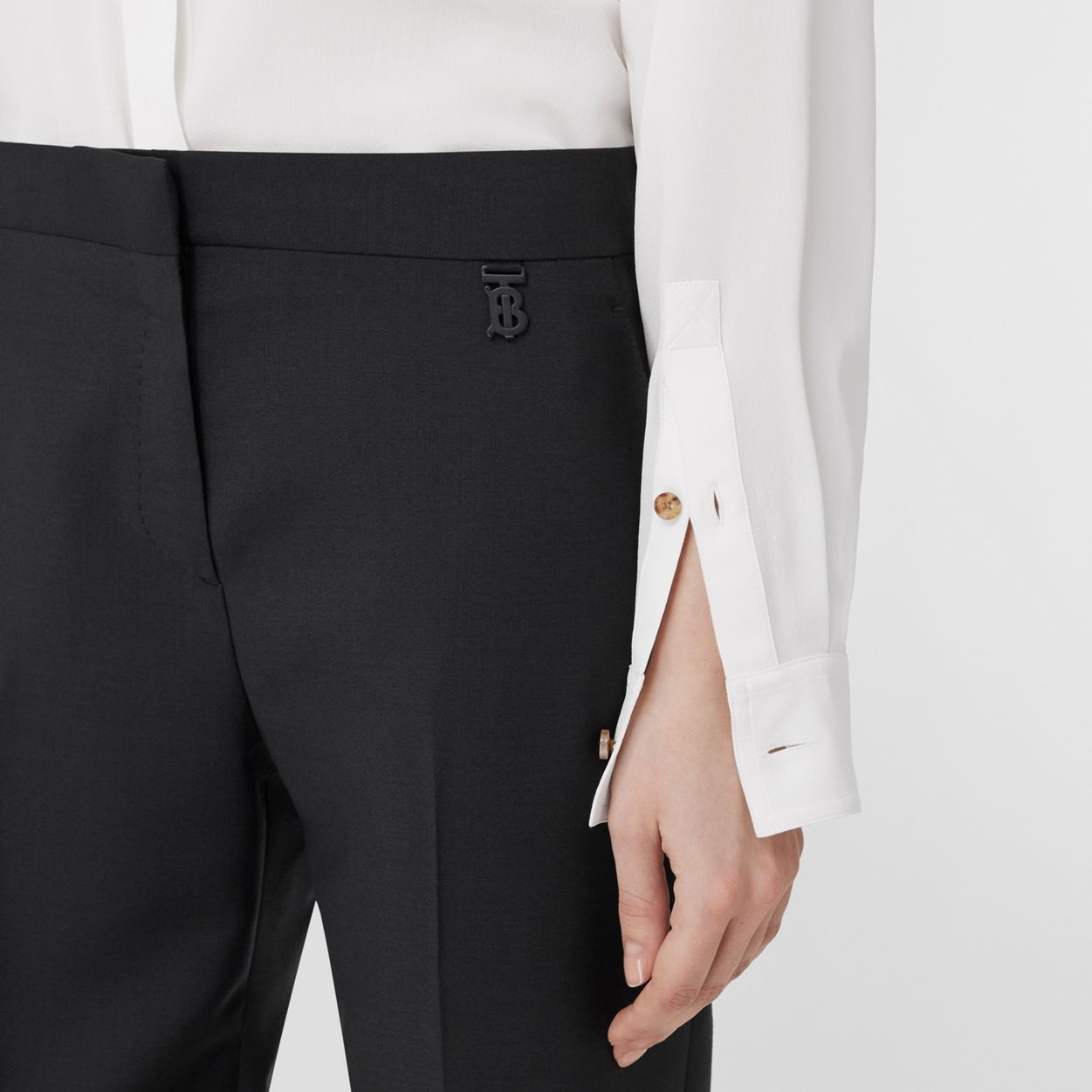 Mohair Wool Tailored Trousers - 3