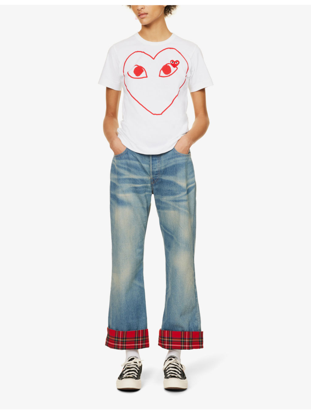 Heart-logo cotton-jersey T-shirt - 3