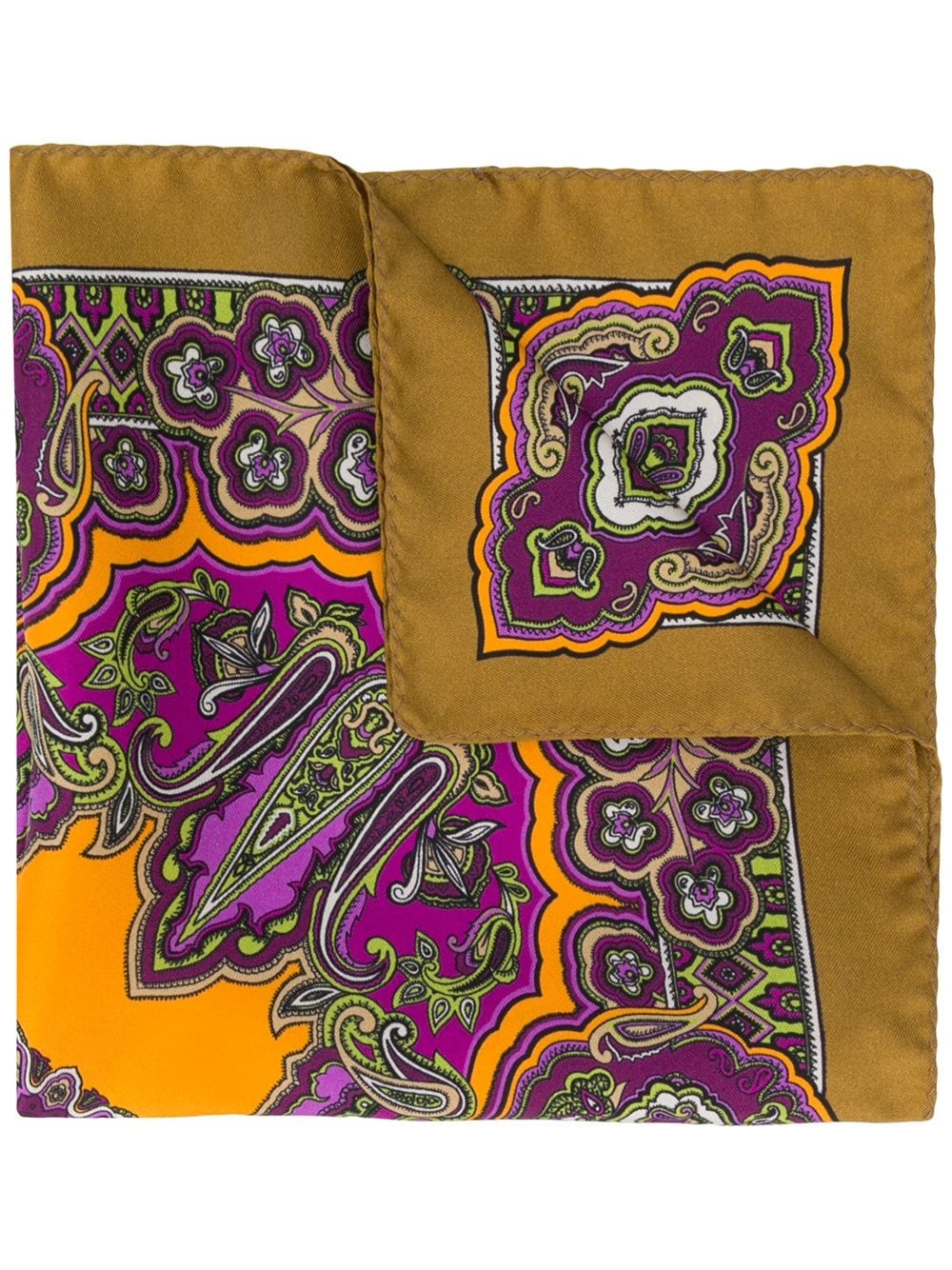 paisley print scarf - 1