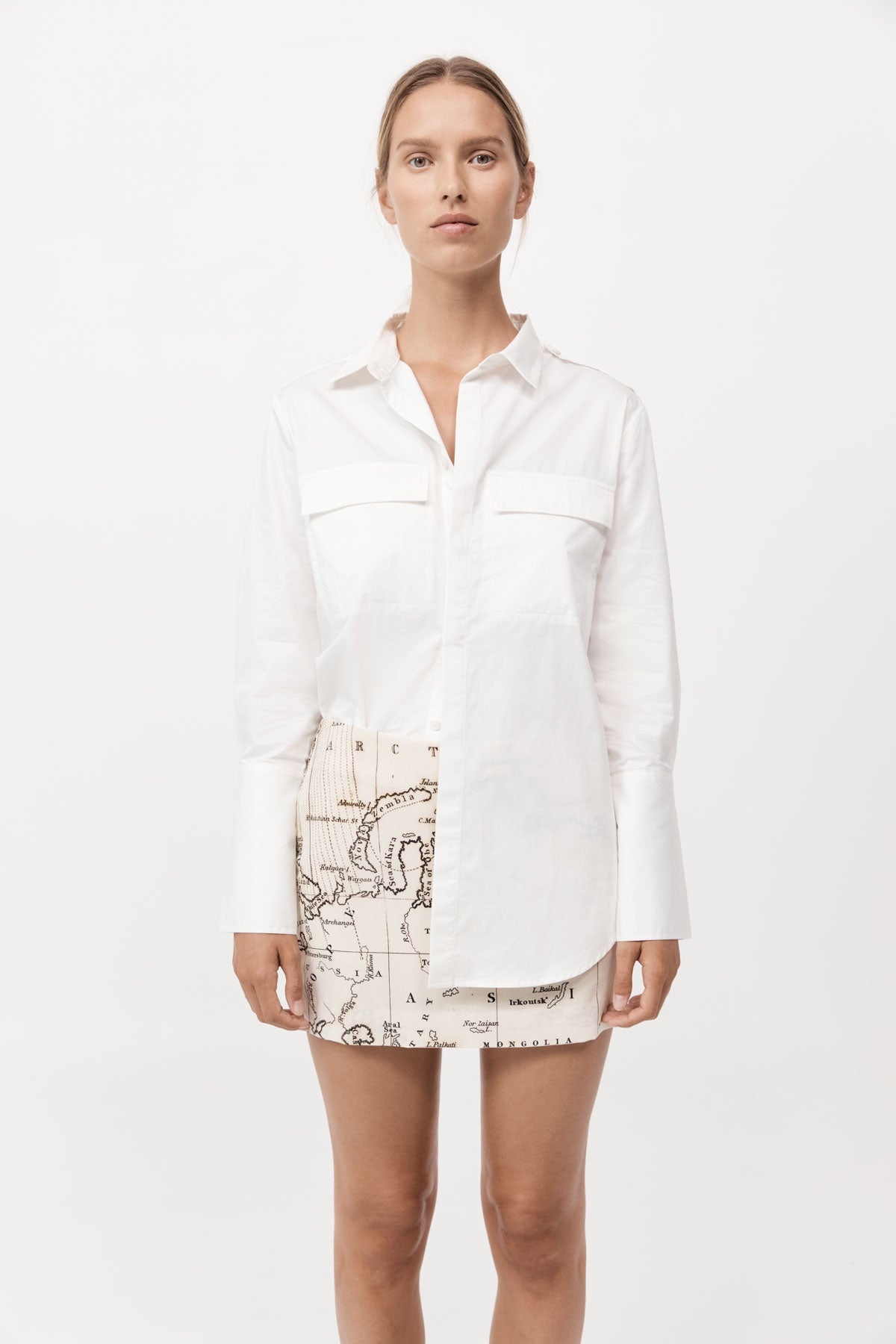 Silk Mini Skirt - Atlas - 2