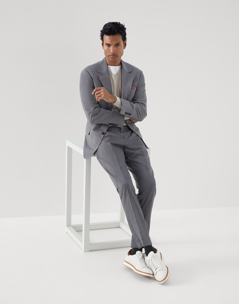 Super 150s lightweight wool and silk blazer 5