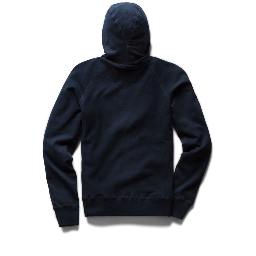 Lightweight Terry Pullover Hoodie Navy - 2