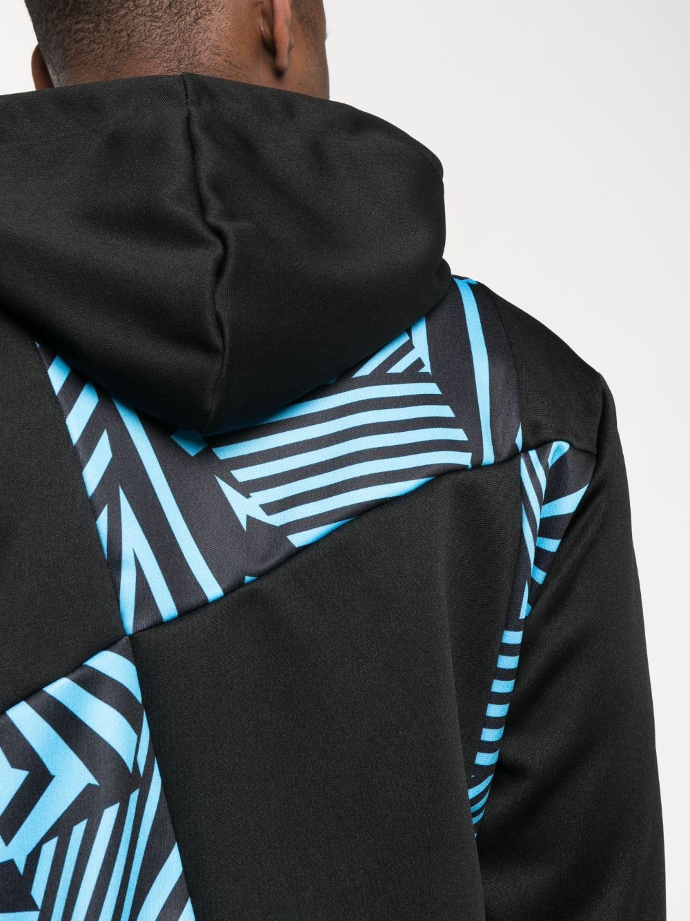 patchwork detailing hoodie - 5
