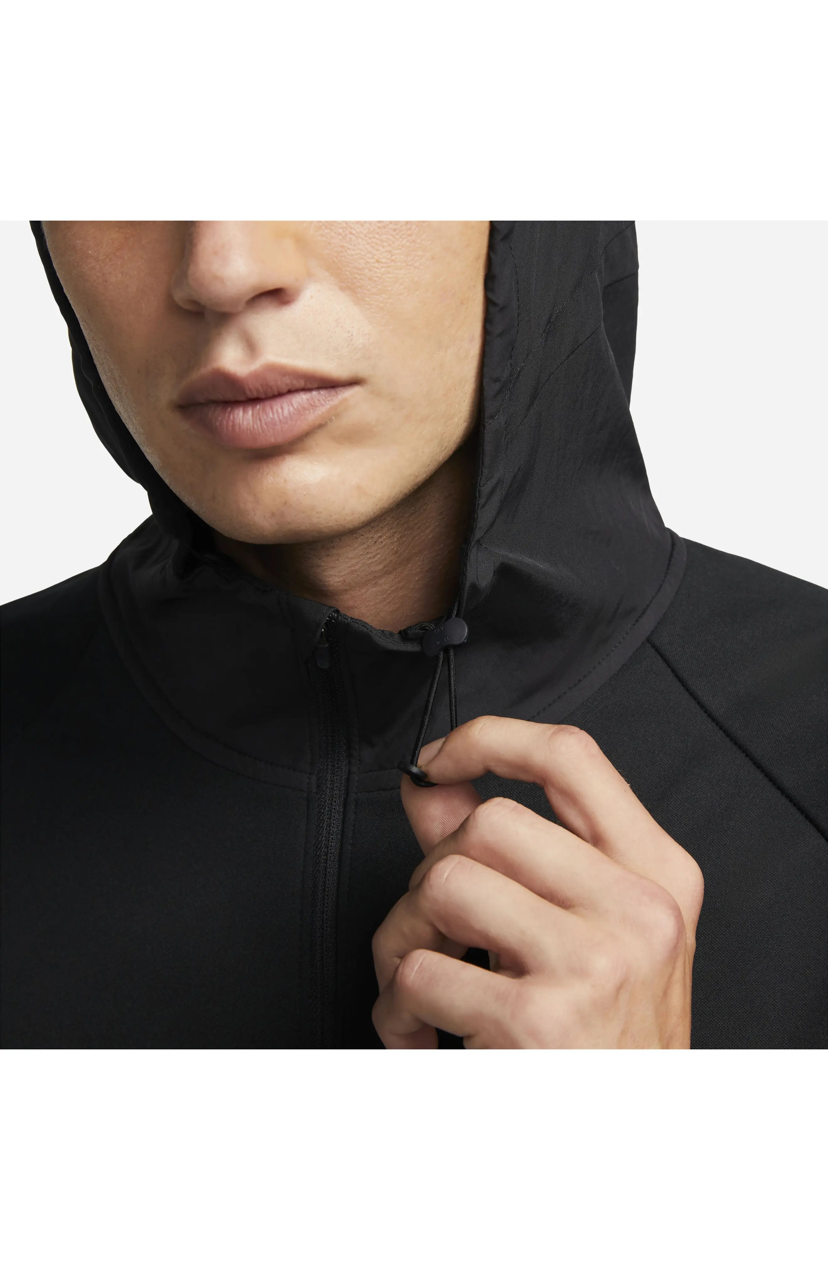 Therma-FIT Repel Miler Running Jacket in Black/Black - 8